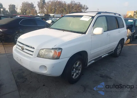 2006 Toyota Highlander V6 z USA, uszkodzony, nr VIN JTEGP21A660105417